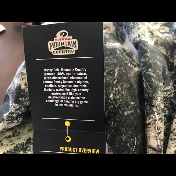 Mossy Oak Mountain Country Insulated Bomber Jacket Men’s NWT M, L, XL, 2XL - Picture 7 of 12